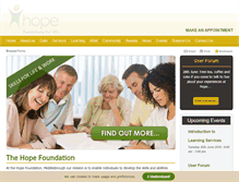Tablet Screenshot of hope-foundation.org.uk