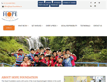 Tablet Screenshot of hope-foundation.in
